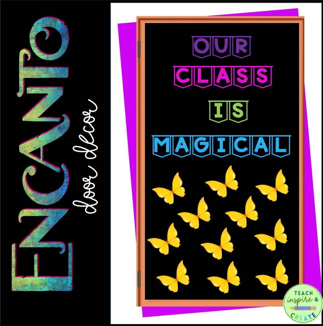 Encanto Door Decoration Set Our Class is Magical Etsy