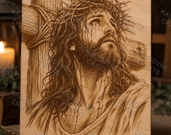 Dornenkrone SVG | Jesus Christus PNG Gebetskunst | Lasergravur- und Sublimationsdesigns