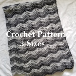 Crochet Afghan Pattern, Crochet Pattern, Ripple Afghan, Pattern, Afghan Pattern,