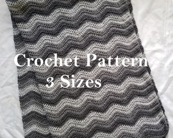 Crochet Afghan Pattern, Crochet Pattern, Ripple Afghan, Pattern, Afghan Pattern,