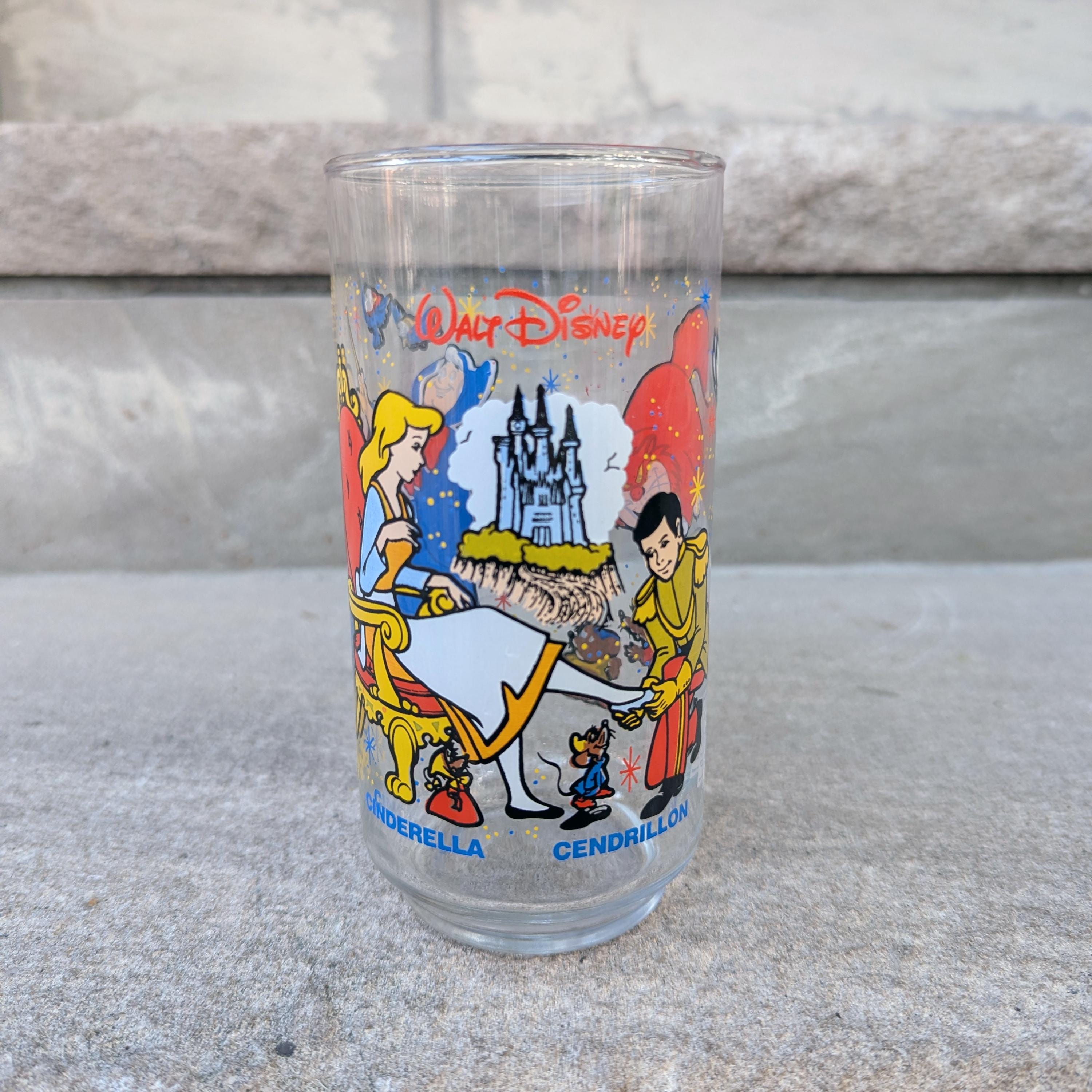 Walt Disney Mcdonald's Coca-cola Glasses - Cinderella & Peter Pan