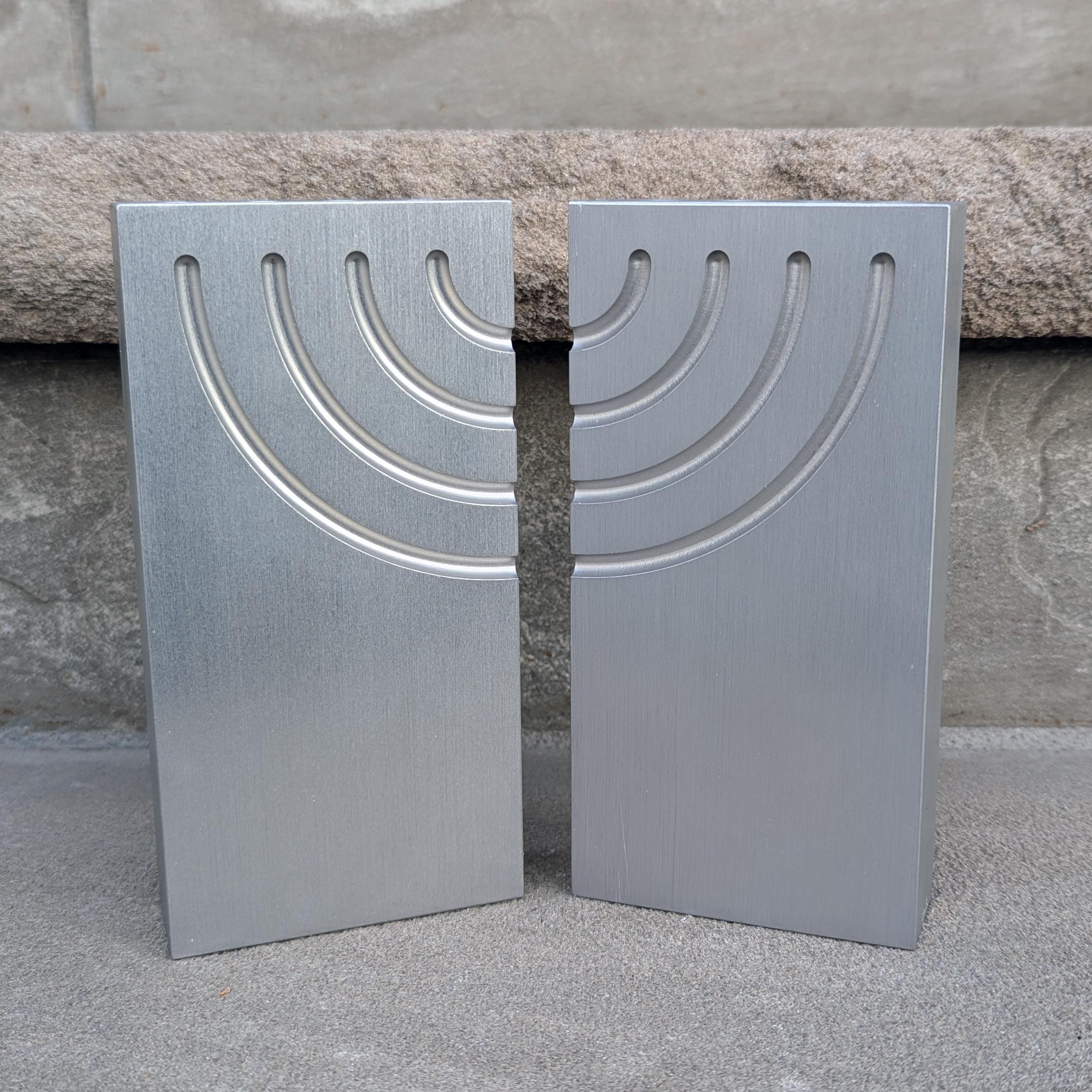 Emil Shenfeld - Split Image Mini (hanukkiot/sculpture/candlesticks