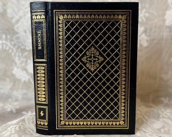 John Donne Poems and Prose, Easton Press Mini Collector’s Edition, 2000s Rare Vintage Book, Black Leather Bound, Gilt Decorative Binding