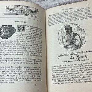 1899 The Bay Path JG Holland | Antique Historical Novel | Colonial New England Book | Maroon Gold Gilt Book bild 5