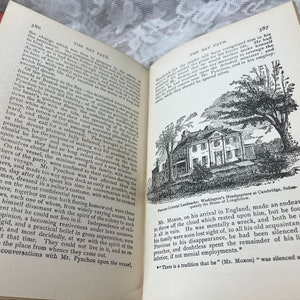 1899 The Bay Path JG Holland | Antique Historical Novel | Colonial New England Book | Maroon Gold Gilt Book bild 9
