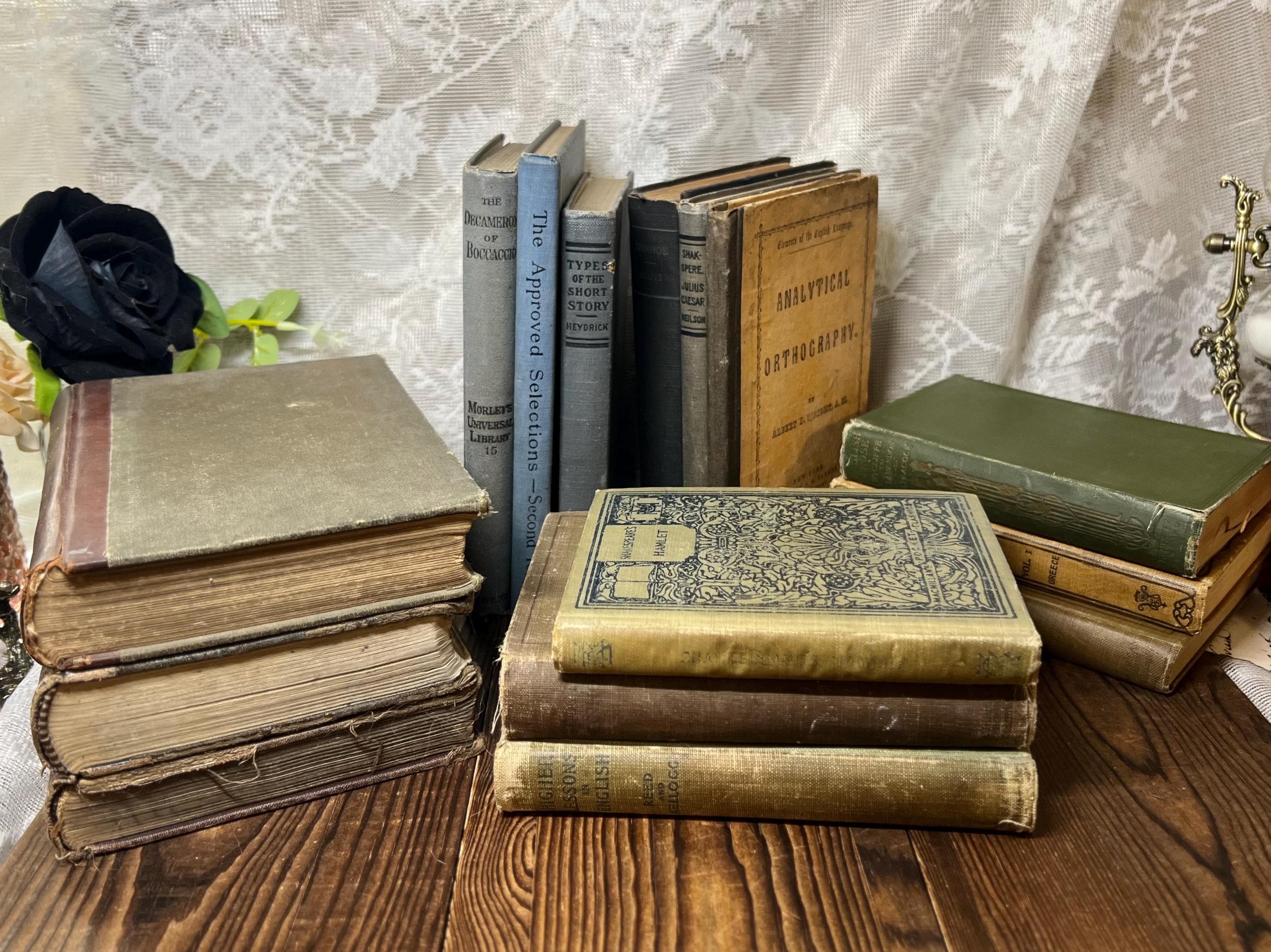 Vintage Antique Book Lot - Etsy