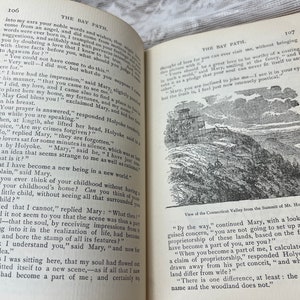 1899 The Bay Path JG Holland | Antique Historical Novel | Colonial New England Book | Maroon Gold Gilt Book bild 6