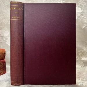 1899 The Bay Path JG Holland | Antique Historical Novel | Colonial New England Book | Maroon Gold Gilt Book bild 1