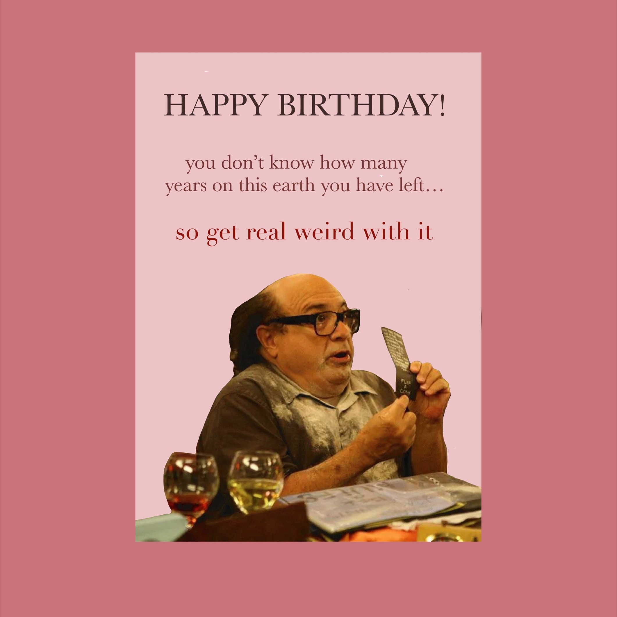Always Sunny in Philadelphia Birthday Card - Etsy, image size:2122x2122