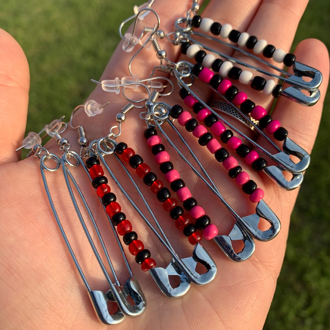 Safety Pin Earrings Yungblud 2023 World Tour Inspired Etsy