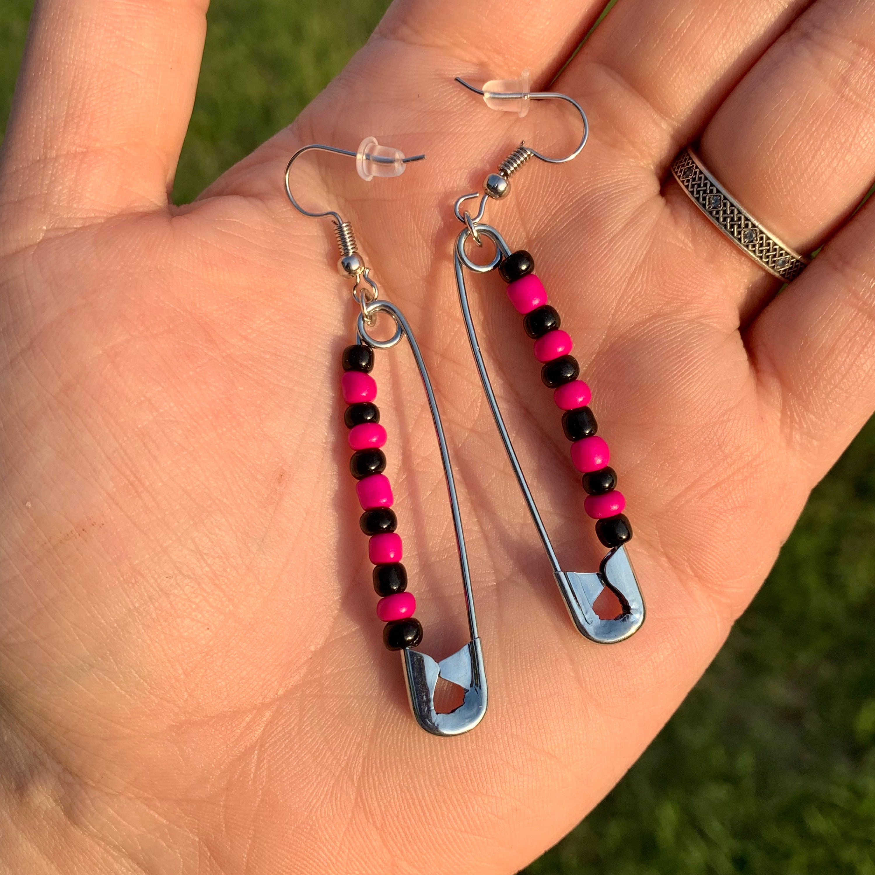 Safety Pin Earrings Yungblud 2023 World Tour Inspired Etsy