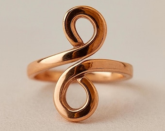 Pure Copper Infinity Ring: Handmade Therapy Wrap Ring