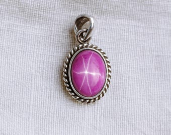 Shooting Star Ruby Pendant Necklace - Etsy