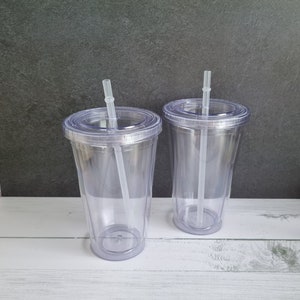 double wall 700ml 710ml 24oz clear plastic snow globe tumbler cup snowglobe  tumbler cup with lid and straw not predrilled - AliExpress