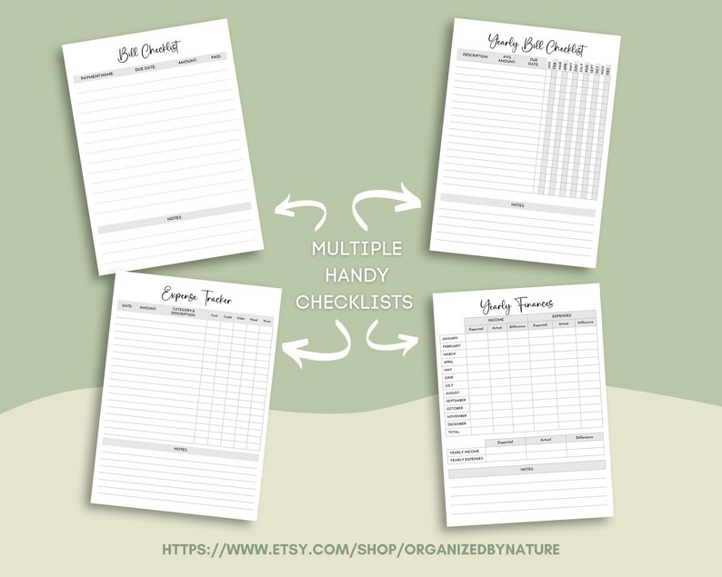 Mooe Expense Checklist.pdf Budget Planner Bundle Printable PDF - Weekly - Monthly - Yearly ...