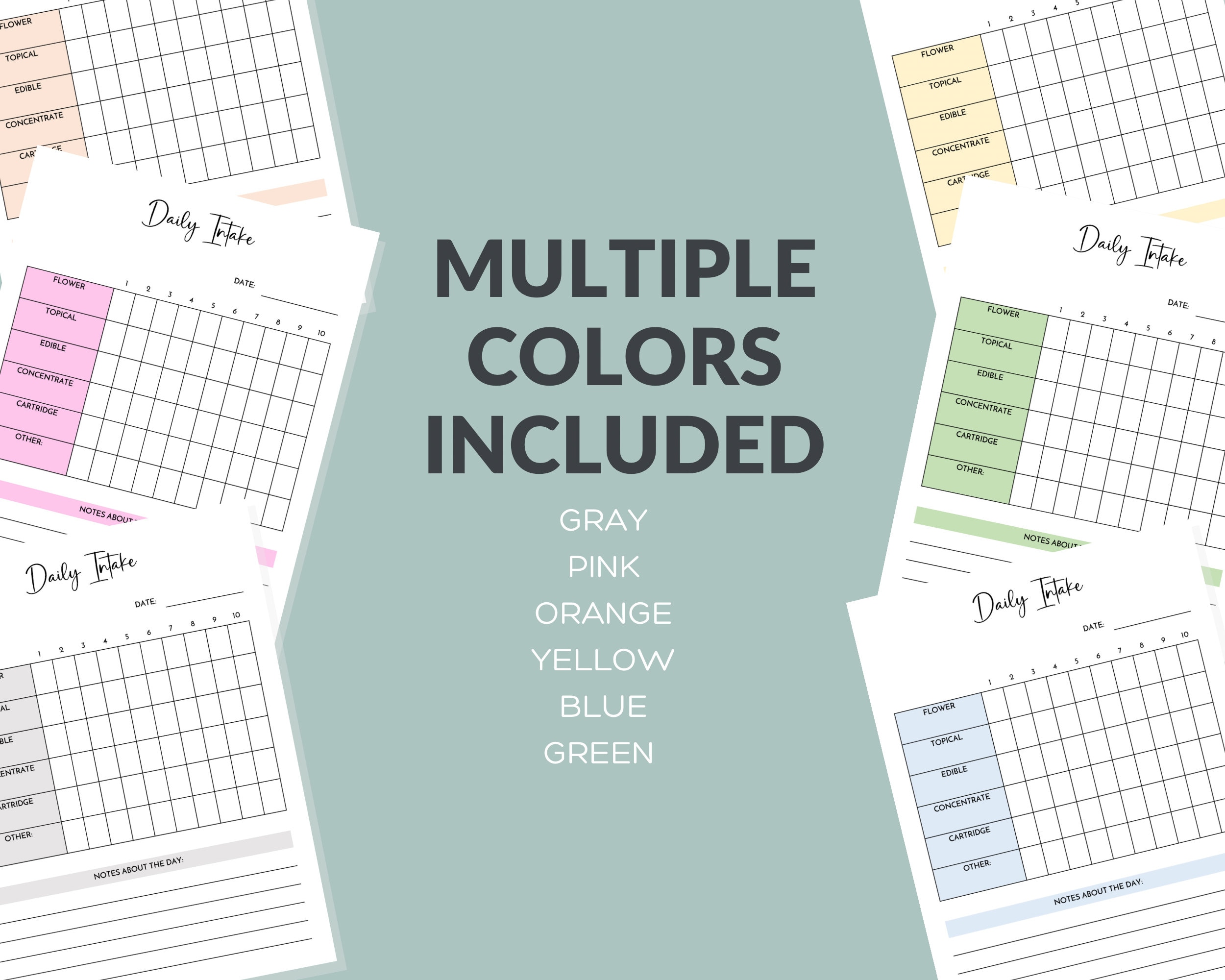 Minimalist Cannabis Journal Printable Version ONLY - Marijuana Strains ...