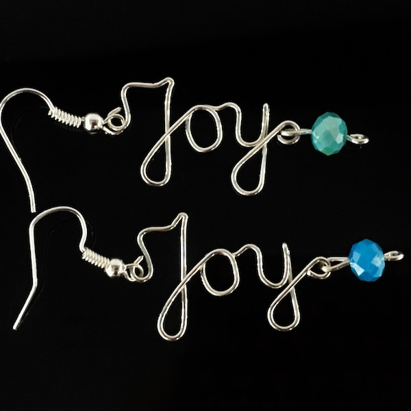 Name earrings "Joy" 925 sterling silver