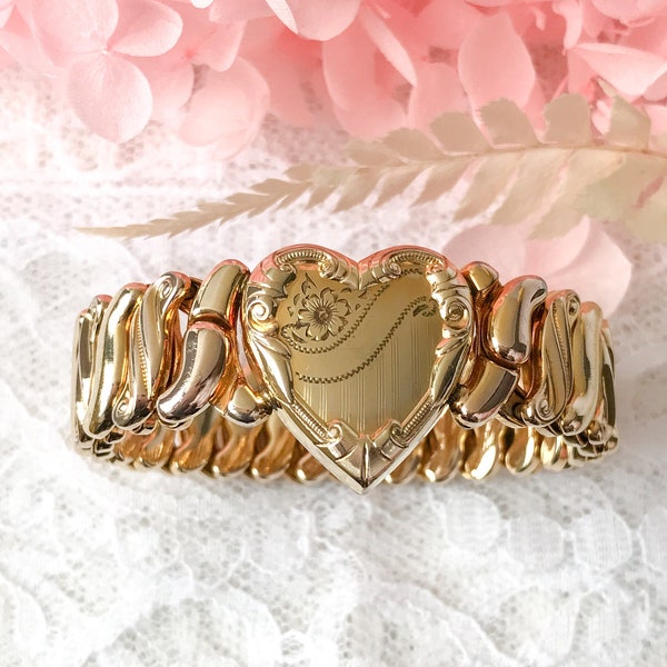 Sweetheart Bracelet | Phoenix Made Sweetheart Expansion Bracelet ｜Vintage Stretch Bracelet ｜Sweetheart Expandable Bracelet