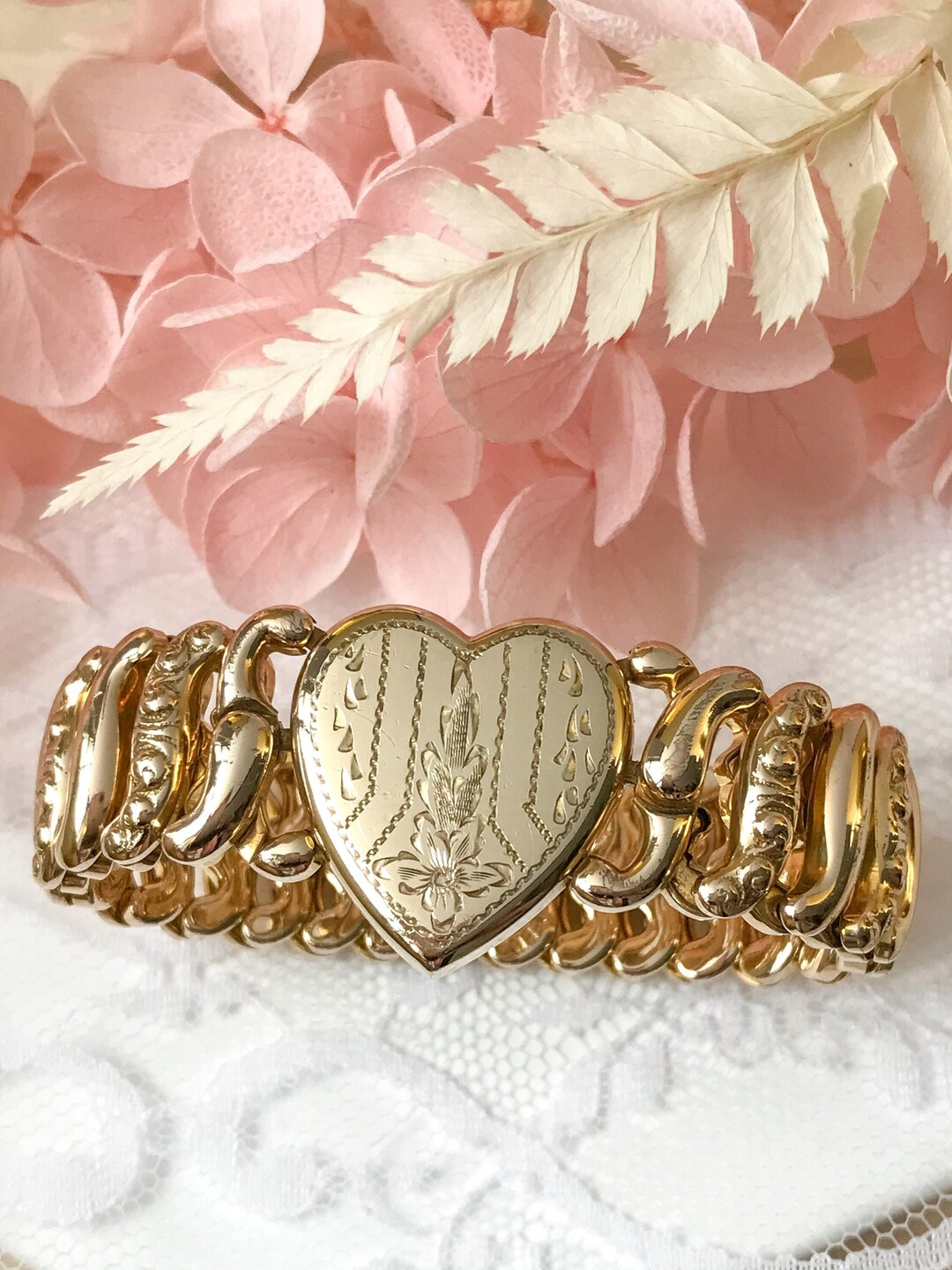 Sweetheart Bracelet Vintage Stretch Bracelet American Etsy