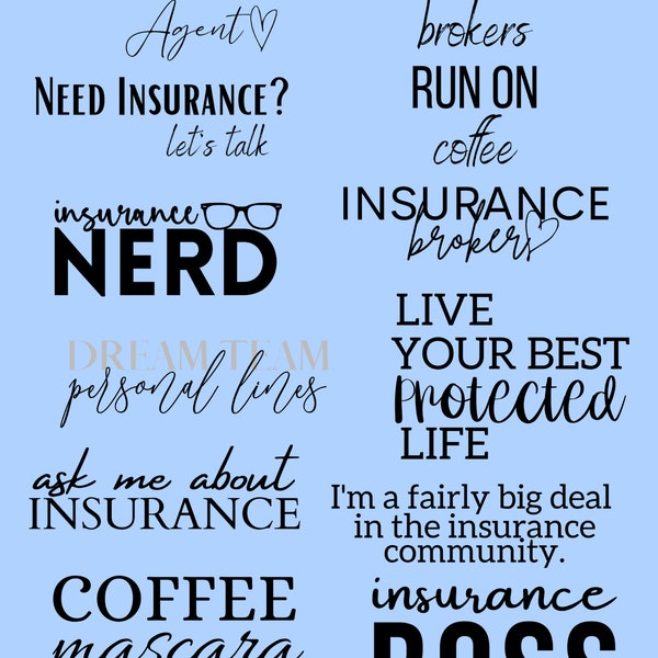 Insurance Agent SVG Bundle | Insurance Broker SVG Bundle