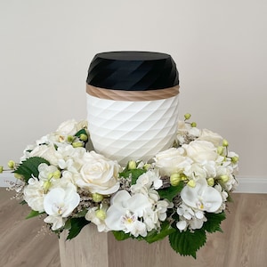 Modern funeral urn “Life Ring” | Urn for human ashes | Burial Urn