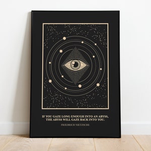Nietzsche, Nietzsche Poster, Nietzsche Print, Nietzsche Art, Nihilism, Nihilist Poster, Nihilist, Nihilist Art, Nihilist for Nothing
