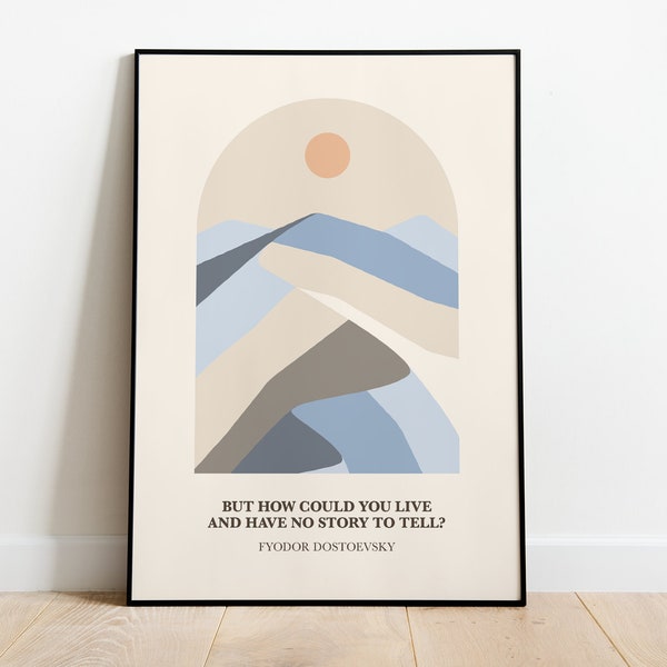 Fyodor Dostoevsky Quote Poster, Fyodor Dostoevsky, Fyodor Dostoevsky Art Print, Dostoevsky Poster, Dostoevsky Quotes, Dostoevsky Print, Boho