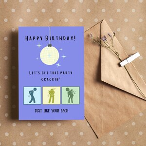 Pun Birthday Card | Funny Birthday Card for 40th, 50th, 60th, 70th Birthday | Rude Birthday Card | Printable Birthday Card