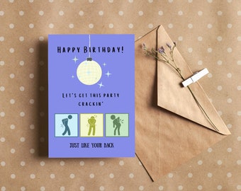 Biglietto d'auguri per giochi di parole/Biglietto di compleanno divertente per il 40°, 50°, 60°, 70° compleanno/Biglietto di compleanno maleducato/Biglietto di compleanno stampabile