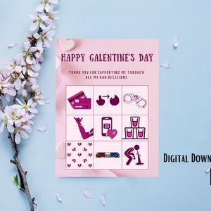 Galentine&#39;s Day Card | Funny Valentine&#39;s Day Card for Friend | Best Friend Gift