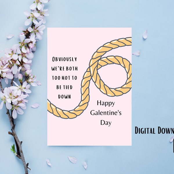 Galentine's Day Card | Funny Friend Valentine Card | Best Friend Gift