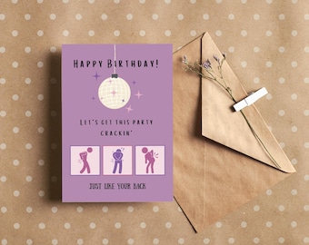 Biglietto d'auguri per giochi di parole/Biglietto di compleanno divertente per il 40°, 50°, 60°, 70° compleanno/Biglietto di compleanno maleducato/Biglietto di compleanno stampabile