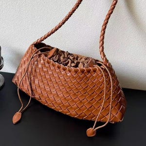Handwoven Boho Shoulder Bag: Lightweight Woven Tote Purse