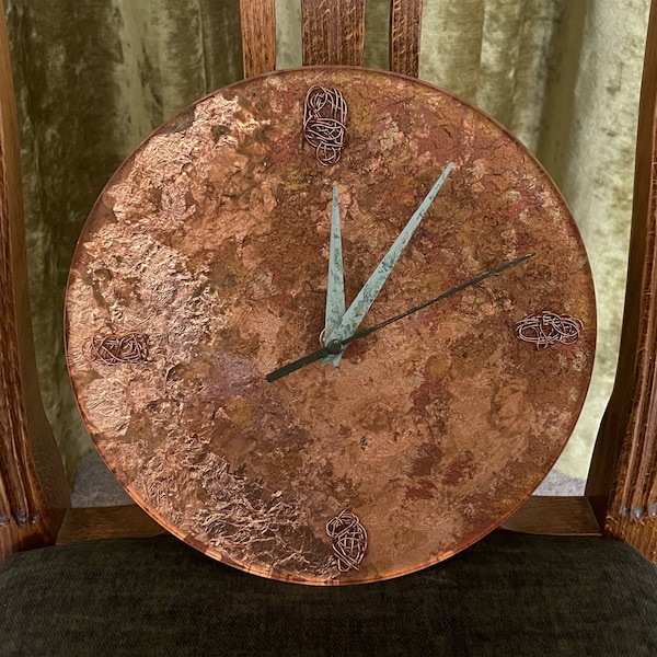 Copper Wall Clock Etsy UK