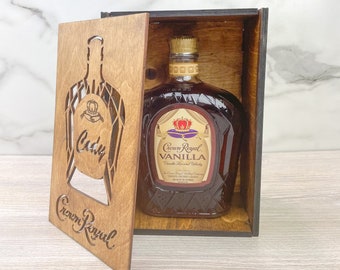 Crown Royal Box I Gift Box I Liquor Box I Custom Gift I Fathers Day Gift
