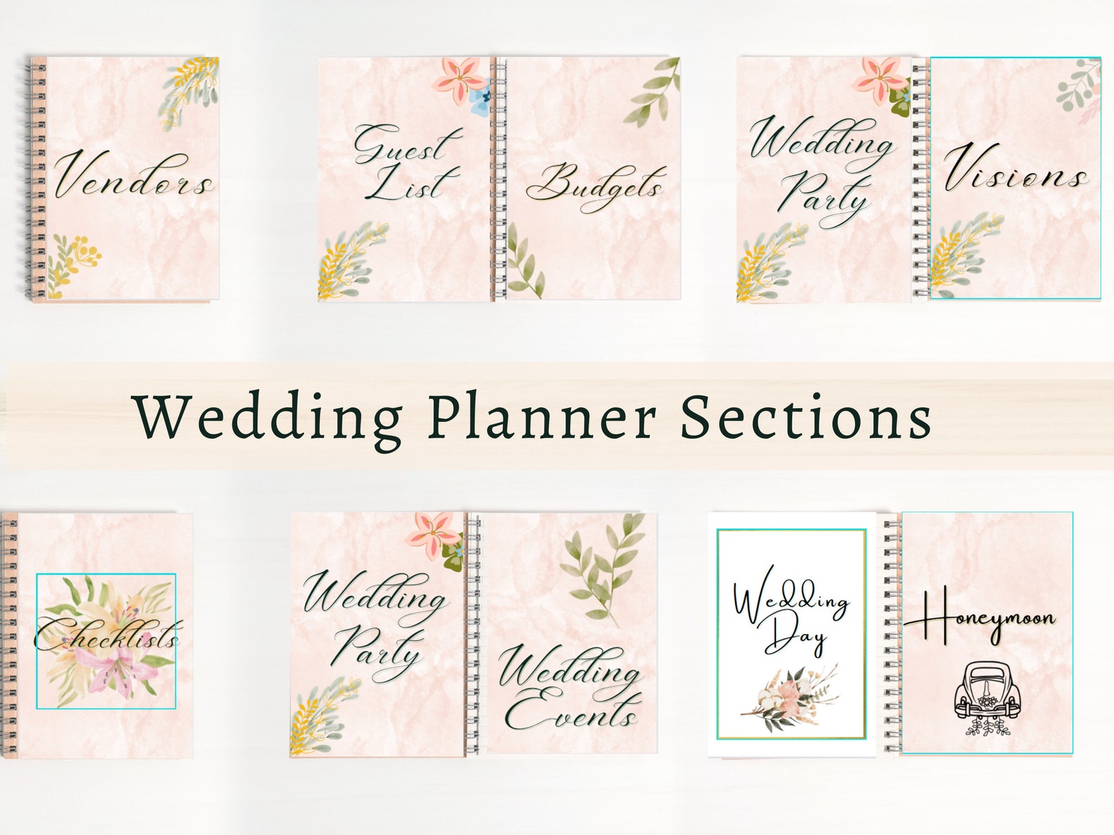 Wedding Planner Book Printable Wedding Checklist Timeline - Etsy