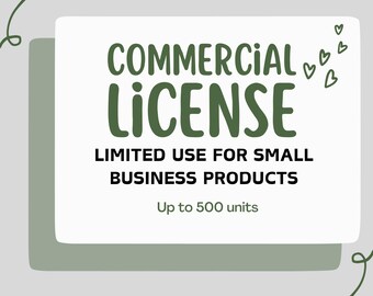 LS DIGITAL DESIGNS Limited Commercial License Add On For One Design