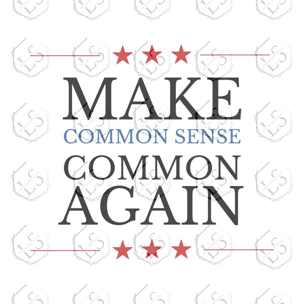 Common Sense Svg - Etsy