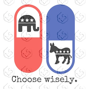 Red Pill Blue Pill Choose Wisely Matrix Politische svg, SVG Datei, Cut File Für Cricut und Silhouette SVG Datei, Digital Download Cut File