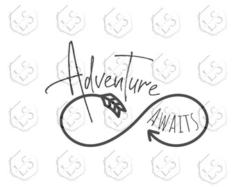 Adventure Awaits Arrow SVG: Travel Cricut Cut Files (Digital Download)