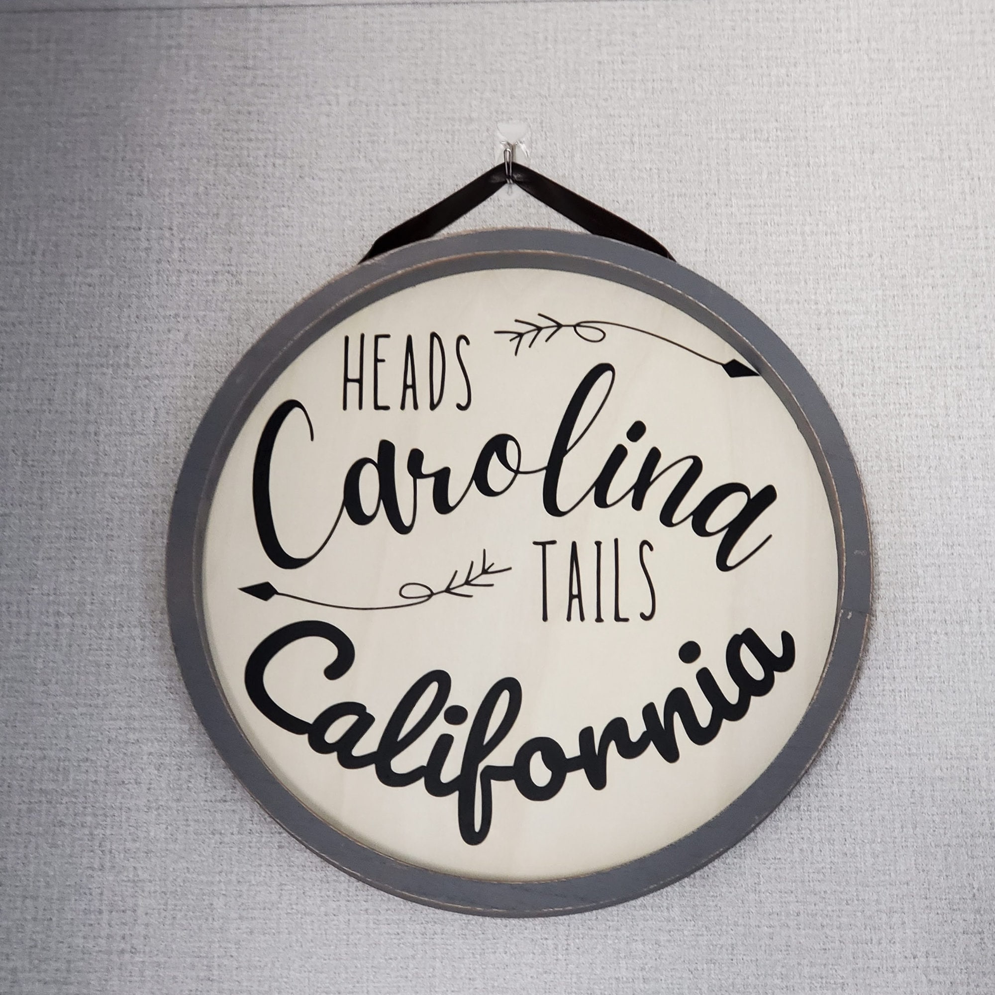 Heads Carolina, Tails California Travel Svg Cut File for Cricut and