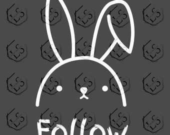 Matrix Follow The White Rabbit SVG: Cricut & Silhouette Cut File (Digital Download)