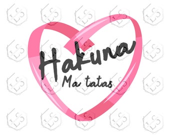 Hakuna Ma Tatas Breast Cancer Awareness SVG: Cricut, Silhouette (Digital Download)