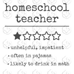 Funny Homeschool Teacher Svg, Homeschool Svg, Homeschool Mom Gift, Funny Homeschool Teacher Instant Download, Cut file For Cricut