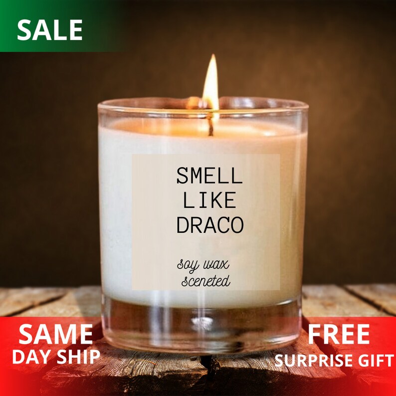 Smell Like a Draco Candle Draco Malfoy Candle Soy Wax Etsy Australia