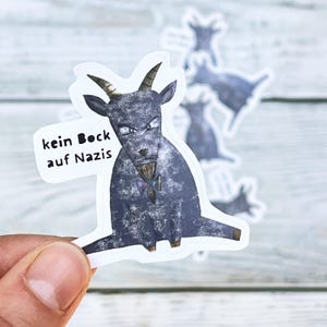 FCK AFD Ziegenbock-Aufkleber
