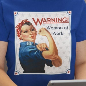 Vintage Rosie the Riveter T-Shirt Retro WWII We Can Do It Tshirt 1940&#39;s Female Empowerment T Shirt Girl Power Top Hard Working Woman Wear