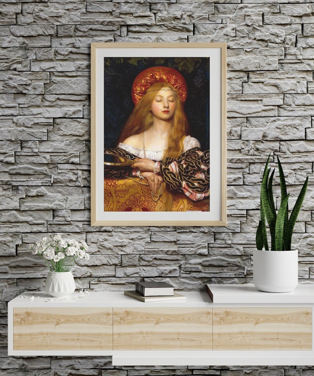Classic Medieval Wall Art Frank Cadogan Cowper Poster Preraphaelite Fine Art Print Middle Ages