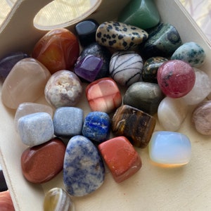 CRYSTAL GRAB BAGS | mixed tumbled crystals | mystery crystal bags | crystal confetti | polished crystals | assorted crystals