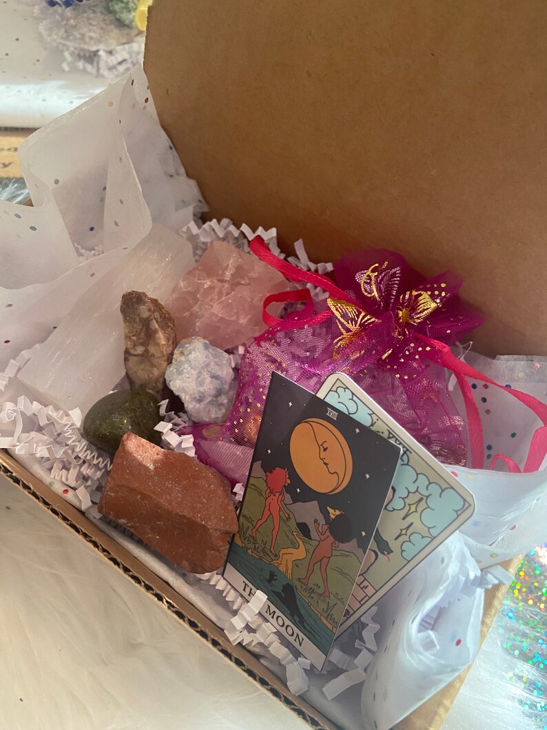CRYSTAL MYSTERY Box Mystery Crystals Box Crystal Confetti Etsy